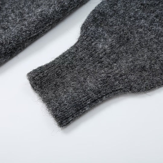 Damen Oversize Strickcardigan mit tiefem V‑Ausschnitt und breitem Rippbündchen Nord Taschen