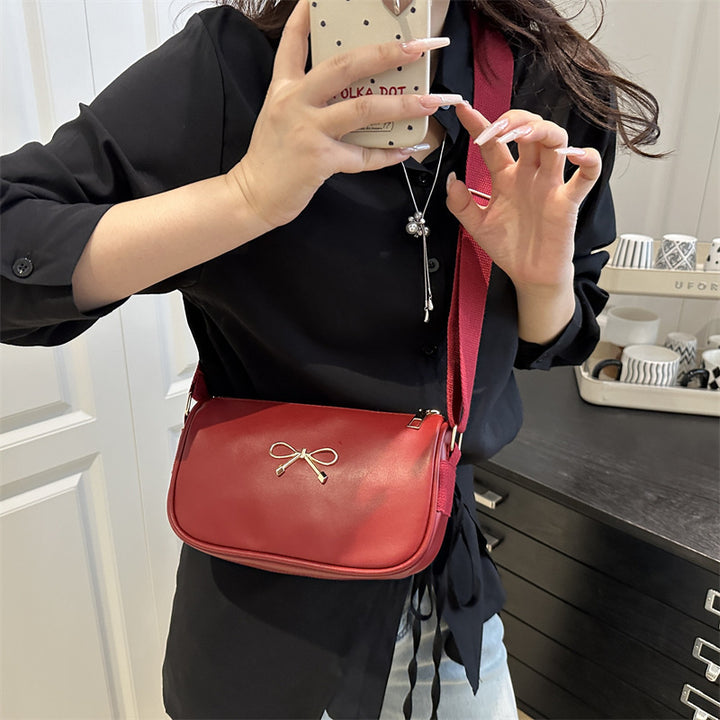 Damen modische Umhängetasche mit elegantem Schleifenakzent Nord Taschen