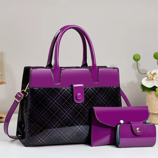 Damen Designer-Handtasche mit strukturiertem Schlangenleder-Look und abnehmbarer Clutch Nord Taschen