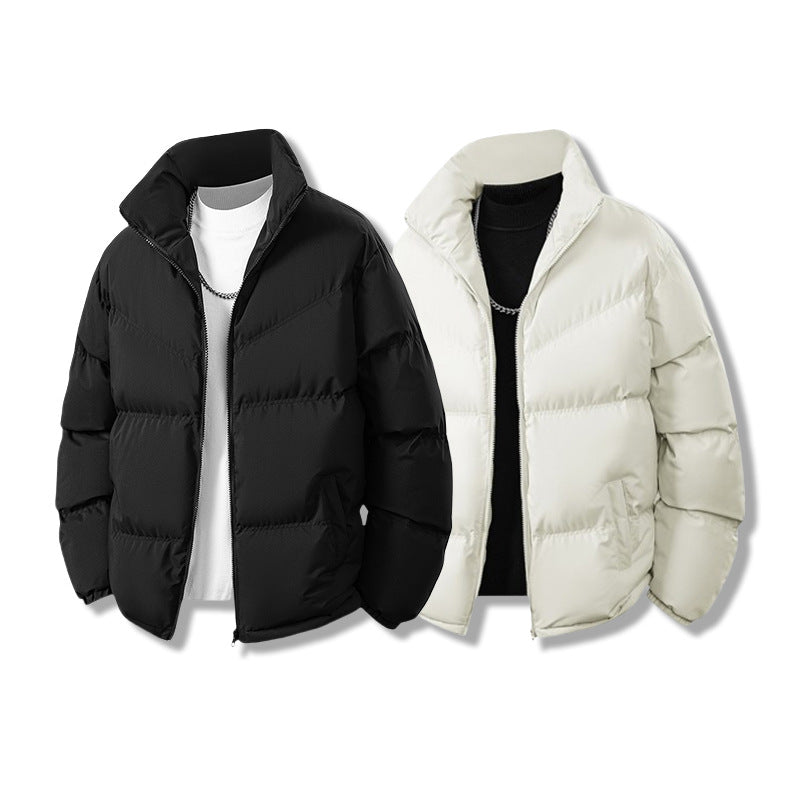 Herren Kurz gesteppte Thermo-Winterjacke mit hohem Stehkragen und winddichter Füllung Nord Taschen