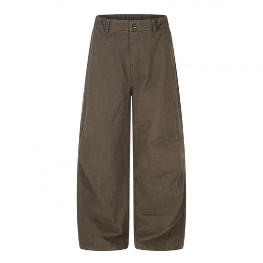 Damen Weite Culotte-Hose mit hohem Bund, elastischem Einsatz und Utility‑Nähten Nord Taschen