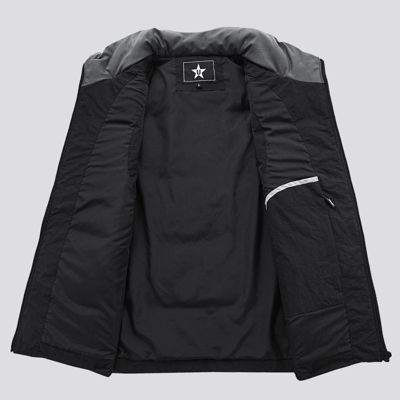 Herren Gepolsterte Utility-Weste mit Mehrfach-Taschen und Badge‑Patches Nord Taschen