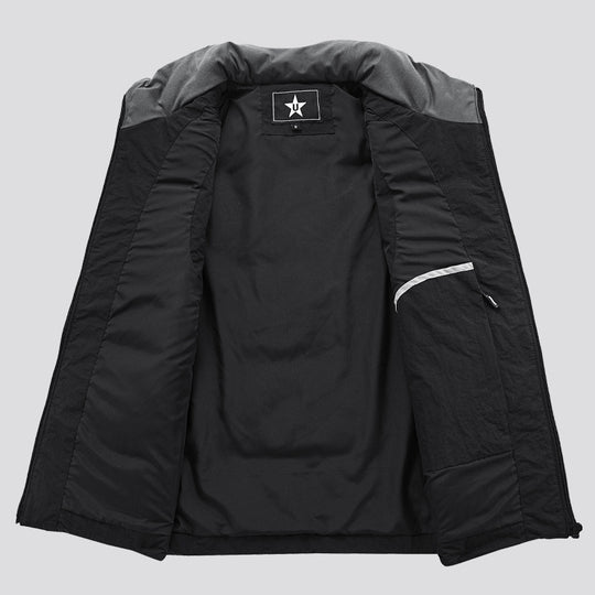 Herren Gepolsterte Utility-Weste mit Mehrfach-Taschen und Badge‑Patches Nord Taschen