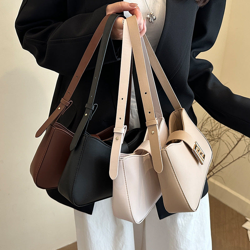 Damen modische Schultertasche mit elegantem Verschluss Nord Taschen