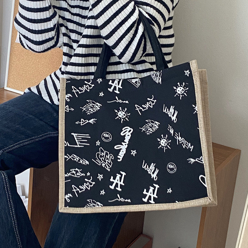 Damen Tragetasche mit kreativem Grafitdesign Nord Taschen
