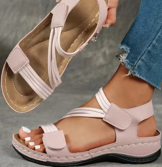 Damen orthopädische Sommer-Sandalen mit verstellbarem Riemendesign und komfortablem Fußbett Nord Taschen