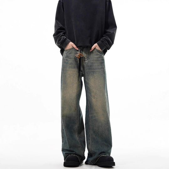 Damen Weitgeschnittene Jeans mit lässigem Schnitt Nord Taschen