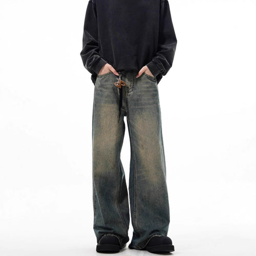 Damen Weitgeschnittene Jeans mit lässigem Schnitt Nord Taschen