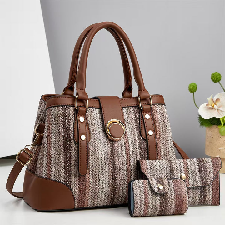 Damen stilvolle Handtasche mit abnehmbarem Geldbeutel Nord Taschen