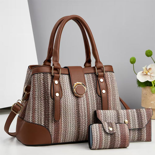 Damen stilvolle Handtasche mit abnehmbarem Geldbeutel Nord Taschen