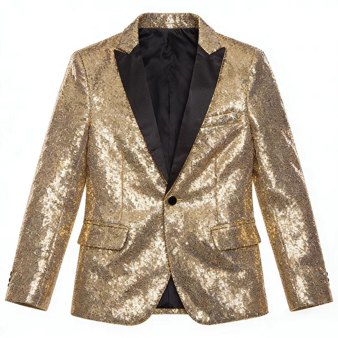 Glamouröser Pailletten Blazer Herren