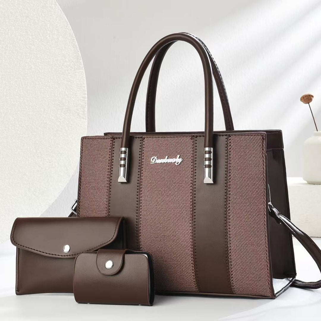 Damen elegante Shopper-Handtasche mit abnehmbaren Geldbörsen Nord Taschen