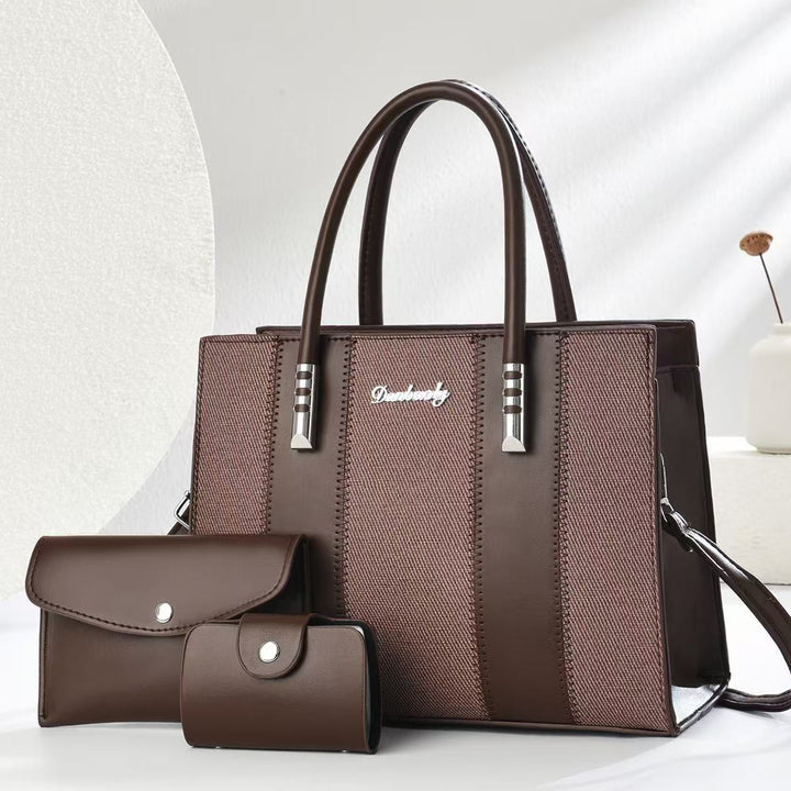 Damen elegante Shopper-Handtasche mit abnehmbaren Geldbörsen Nord Taschen