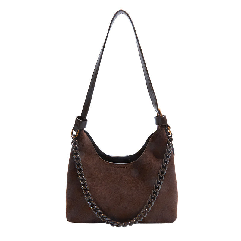 Damen trendige Schultertasche mit Kettenakzent Nord Taschen