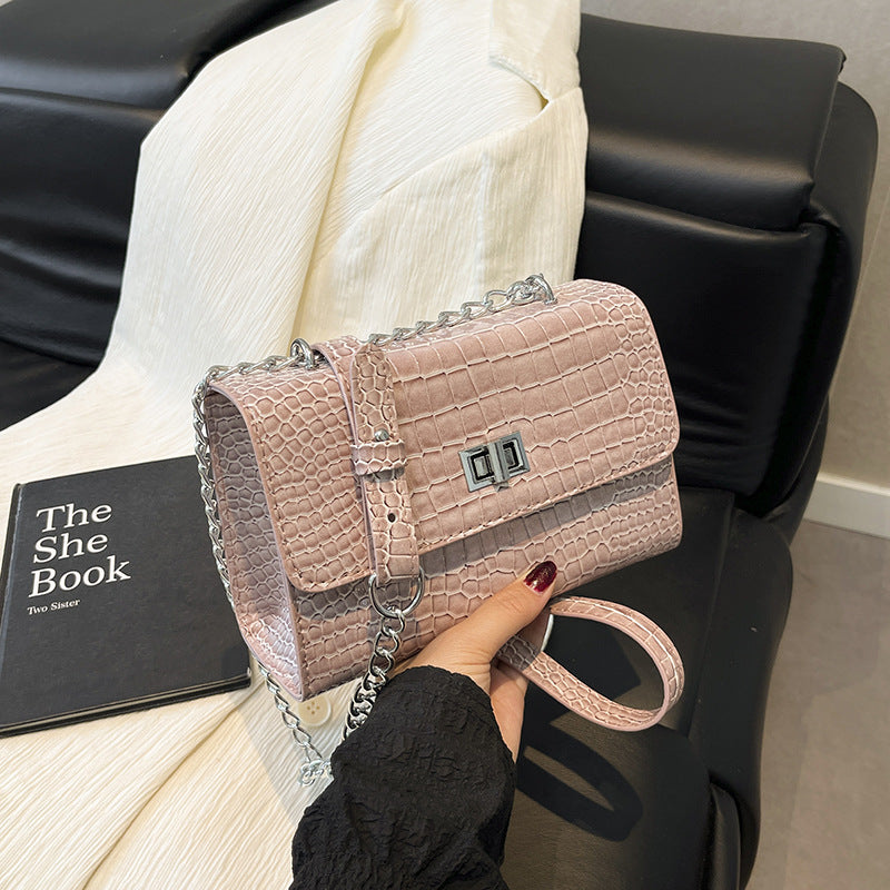 Damen Umhängetasche mit elegantem Krokodil-Design Nord Taschen