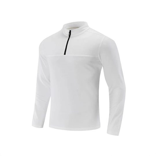 Herren Funktions-Halbzip-Langarmshirt mit Stehkragen und atmungsaktivem Stretchmaterial Nord Taschen