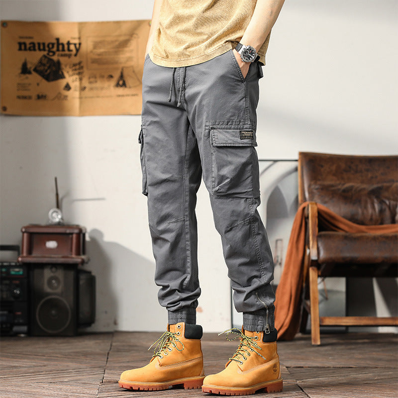 Herren Cargo-Joggerhose mit elastischem Komfortbund, Kniepaneelen und Reißverschluss-Knöcheln Nord Taschen