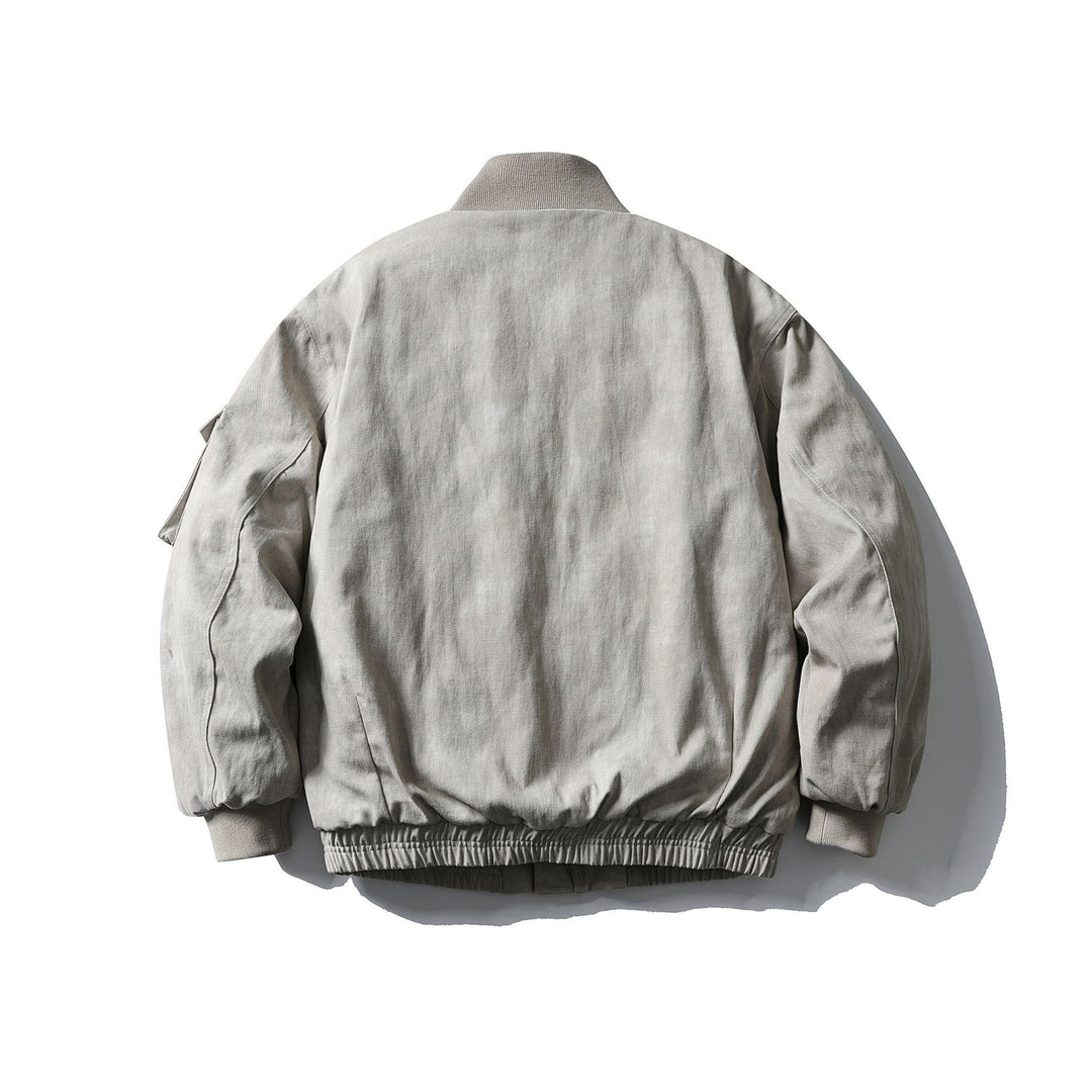 Herren Boxy Utility-Blousonjacke mit Stehkragen, Cargo-Ärmel und aufgesetzten Pattentaschen Nord Taschen