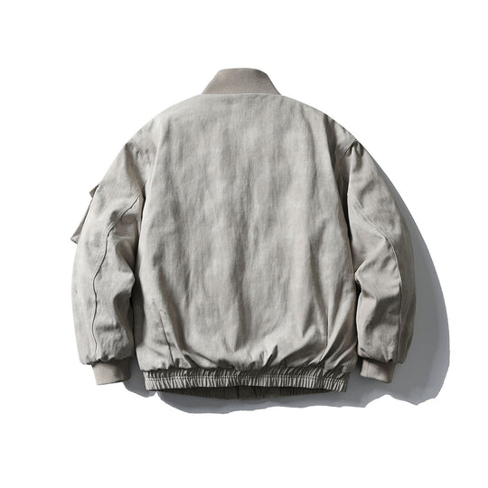Herren Boxy Utility-Blousonjacke mit Stehkragen, Cargo-Ärmel und aufgesetzten Pattentaschen Nord Taschen