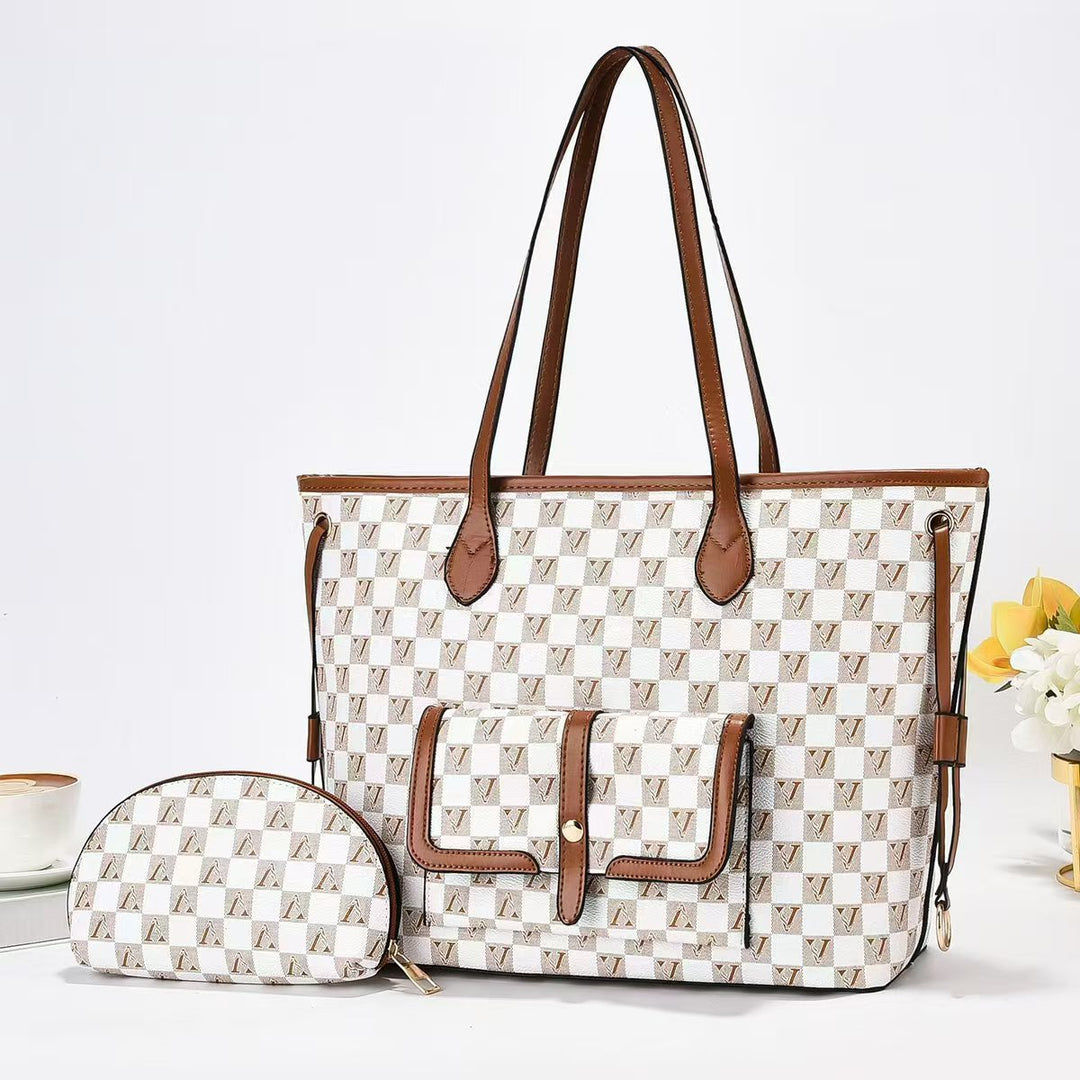 Damen geräumige Handtasche mit praktischer Klapptasche Nord Taschen