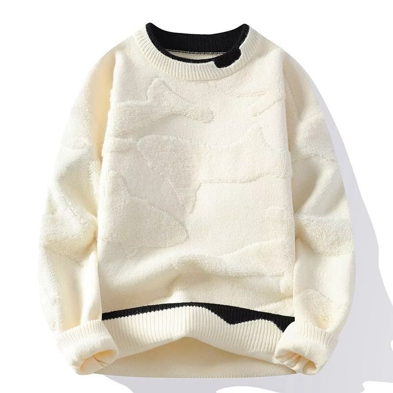 Damen Sportlicher Grobstrickpullover Nord Taschen