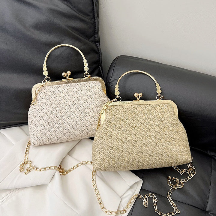 Damen elegante Handtasche im Makramee-Stil Nord Taschen