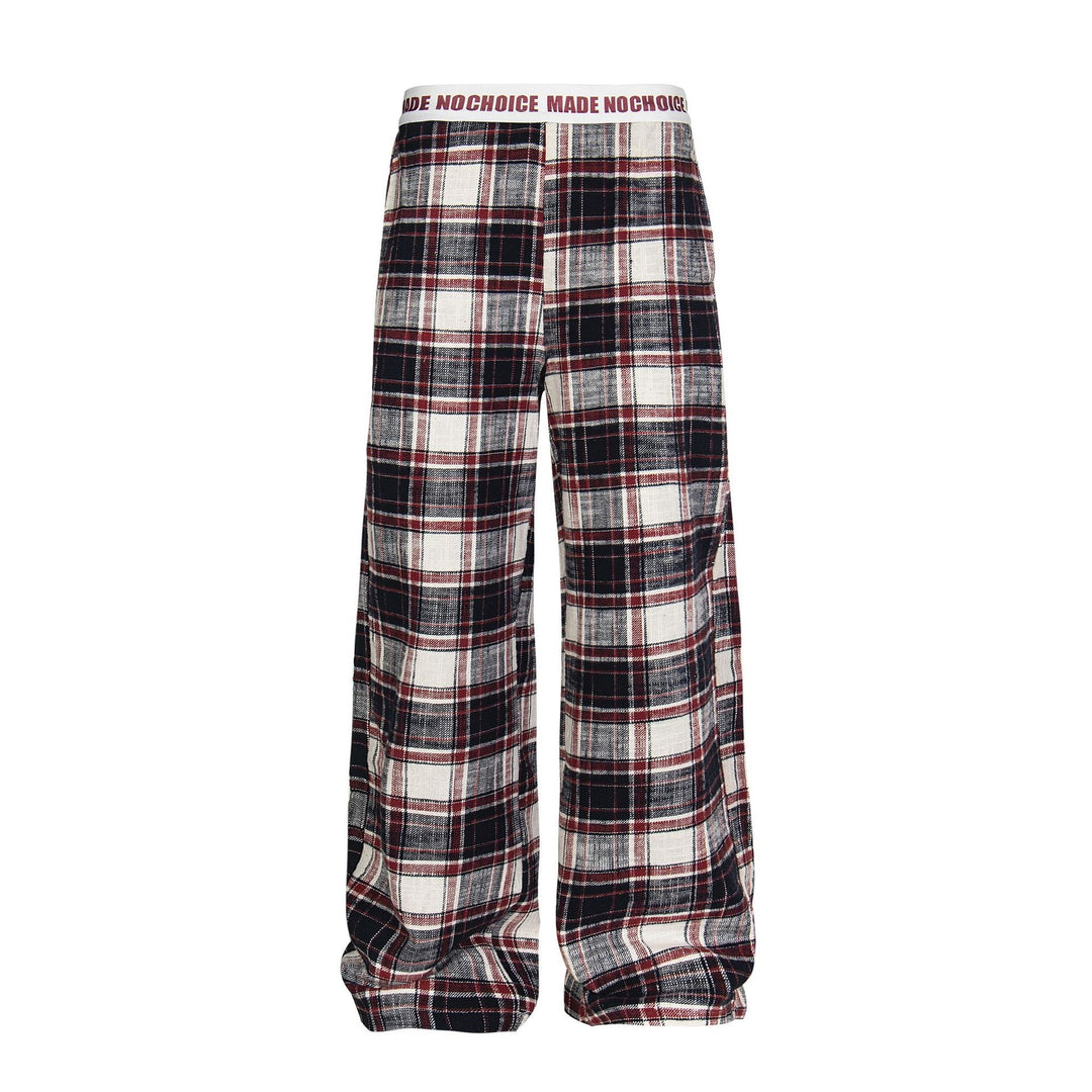 Damen Gemusterte Weitgeschnittene Freizeithose Nord Taschen