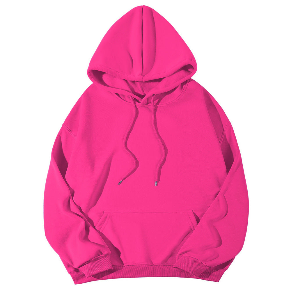 Unisex nan Oversize-Fleece-Hoodie mit tiefer Schulter, Kängurutasche und breitem Rippbund Nord Taschen