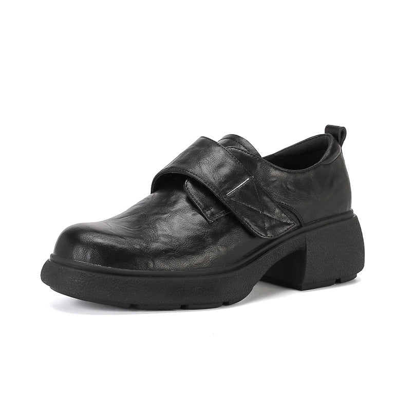 Damen Loafer mit breitem Klettverschluss und skulpturaler Plateau‑Blocksohle Nord Taschen