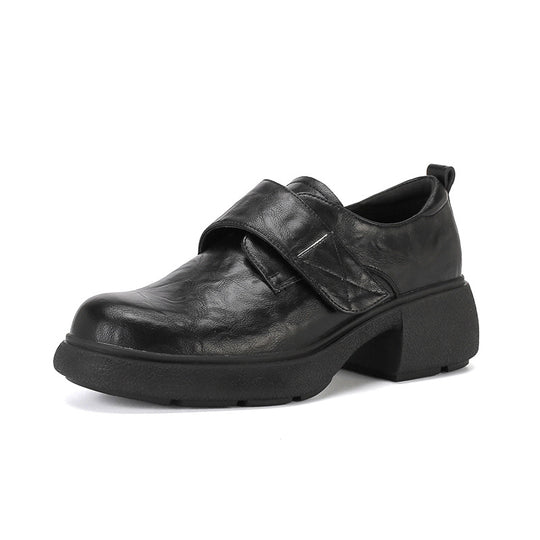 Damen Loafer mit breitem Klettverschluss und skulpturaler Plateau‑Blocksohle Nord Taschen