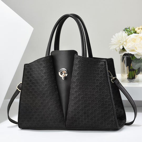 Damen strukturierte Tragetasche mit eleganter Faltentechnik Nord Taschen