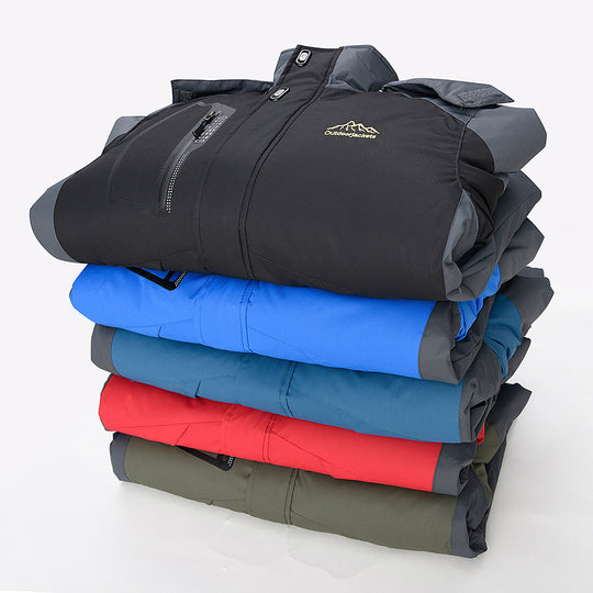 Herren technischer Outdoor-Parka mit Teddyfleece-Innenfutter, verschweißter Außenhülle und Multifunktionstaschen Nord Taschen