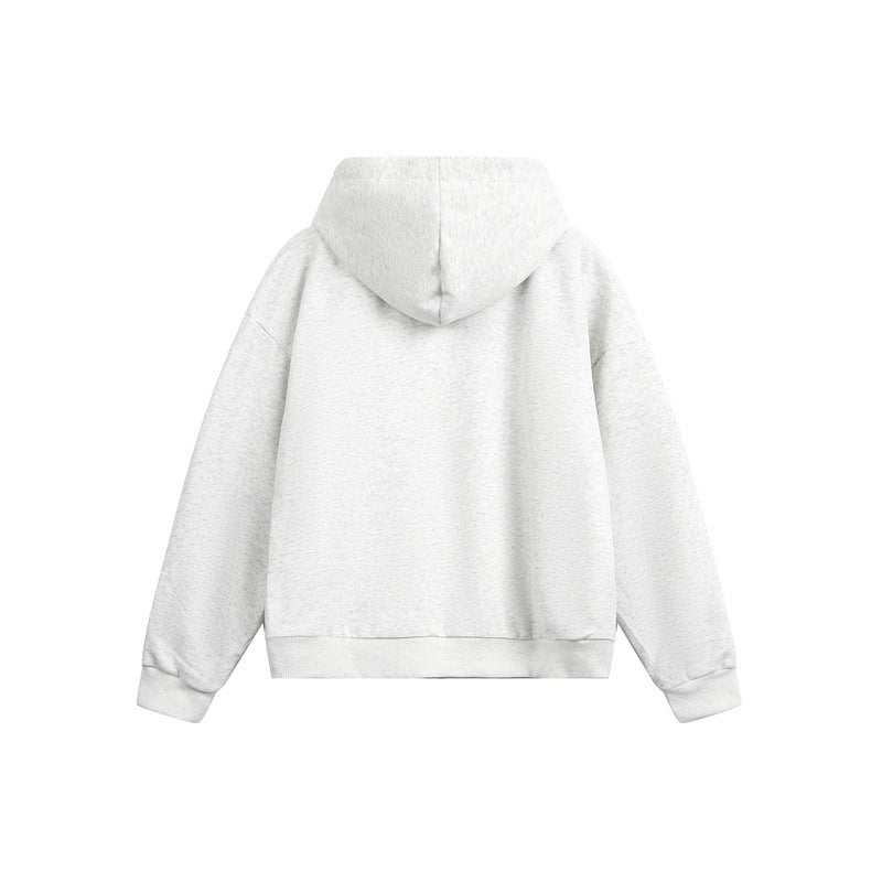 Unisex Kapuzen‑Sweatjacke mit Zweiwege‑Reißverschluss und kariertem Kapuzenfutter Nord Taschen