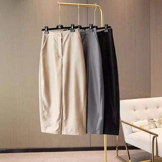 Damen Elegante weite Stoffhose Nord Taschen