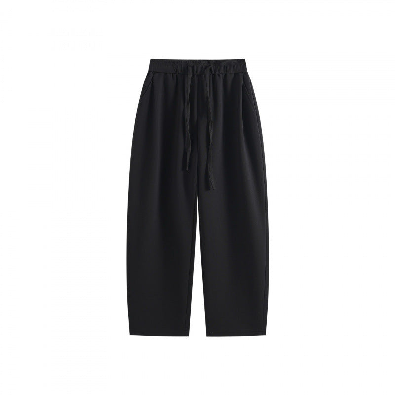 [Damen] Weite Highwaist-Loungehose mit Kordelzug, elastischem Bund und Seitentaschen Nord Taschen