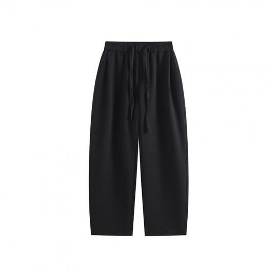 [Damen] Weite Highwaist-Loungehose mit Kordelzug, elastischem Bund und Seitentaschen Nord Taschen