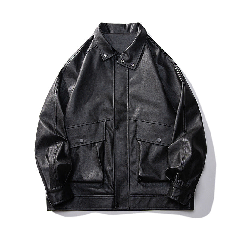 Herren leichte Overshirt-Fieldjacke aus Baumwoll-Canvas mit Pattentaschen und verdeckter Reißverschlussleiste Nord Taschen