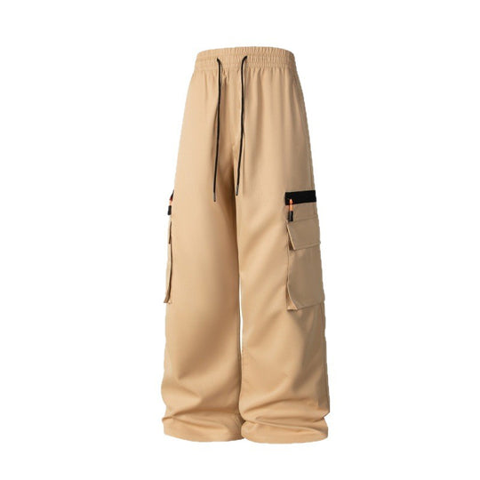 Herren Weite Cargo-Hose im Oversize-Schnitt mit elastischem Tunnelzugbund und Multifachtaschen Nord Taschen