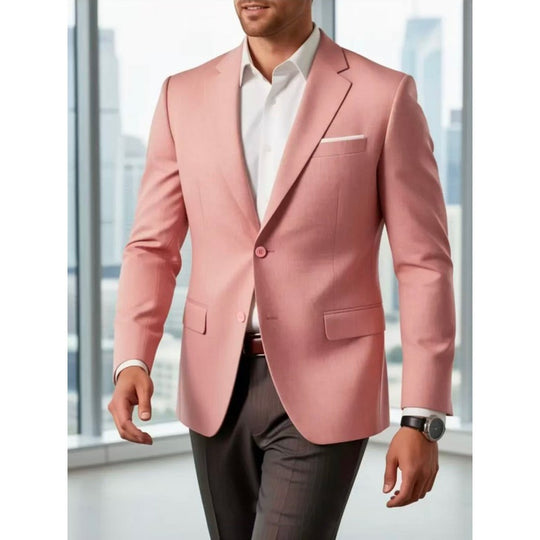 Herren Sommerliches Leinen-Blazer-Sakko mit atmungsaktivem Gewebe und taillierter Passform Nord Taschen