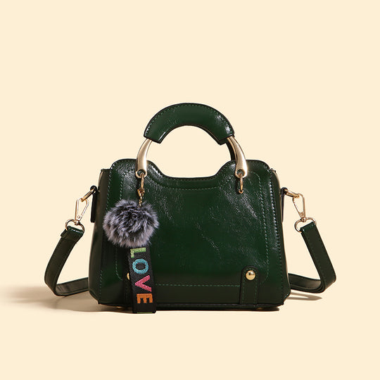 Damen Handtasche mit dekorativem Kunstleder und abnehmbarem Schulterriemen Nord Taschen