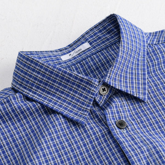 Herren Karo-Layering-Hemd im Overshirt-Stil aus weichem Baumwollpopeline Nord Taschen