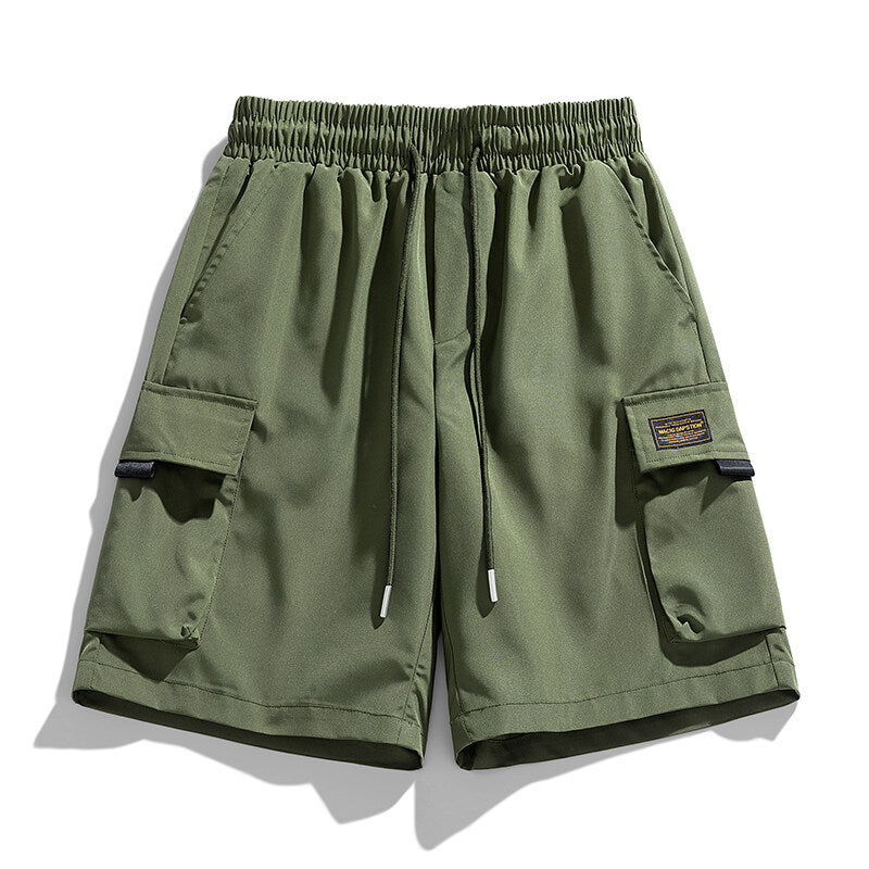 Herren Cargo-Shorts mit elastischem Bund und praktischen Taschen
