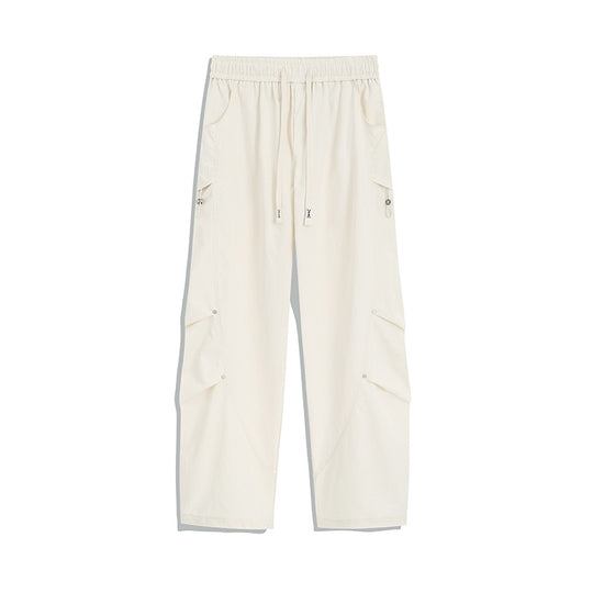 Herren Utility-Cargo-Loungehose mit Tunnelzugbund, Mehrfachtaschen & weitem Bein Nord Taschen