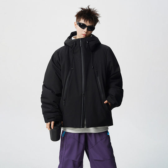 Herren wattierte, wasserabweisende Tech-Outdoorjacke mit Kapuze Nord Taschen
