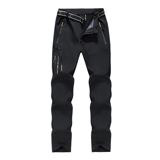 Damen Softshell-Trekkinghose mit vorgeformten Kniepartien, wasserabweisender Membran und Reißverschlusstaschen Nord Taschen