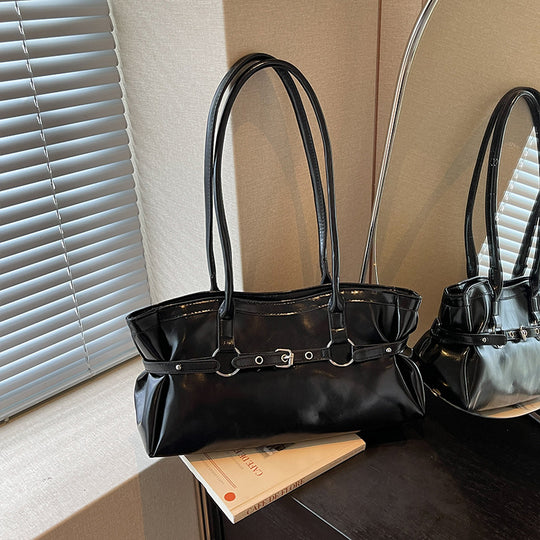 Damen elegante Handtasche mit praktischem Reißverschluss Nord Taschen