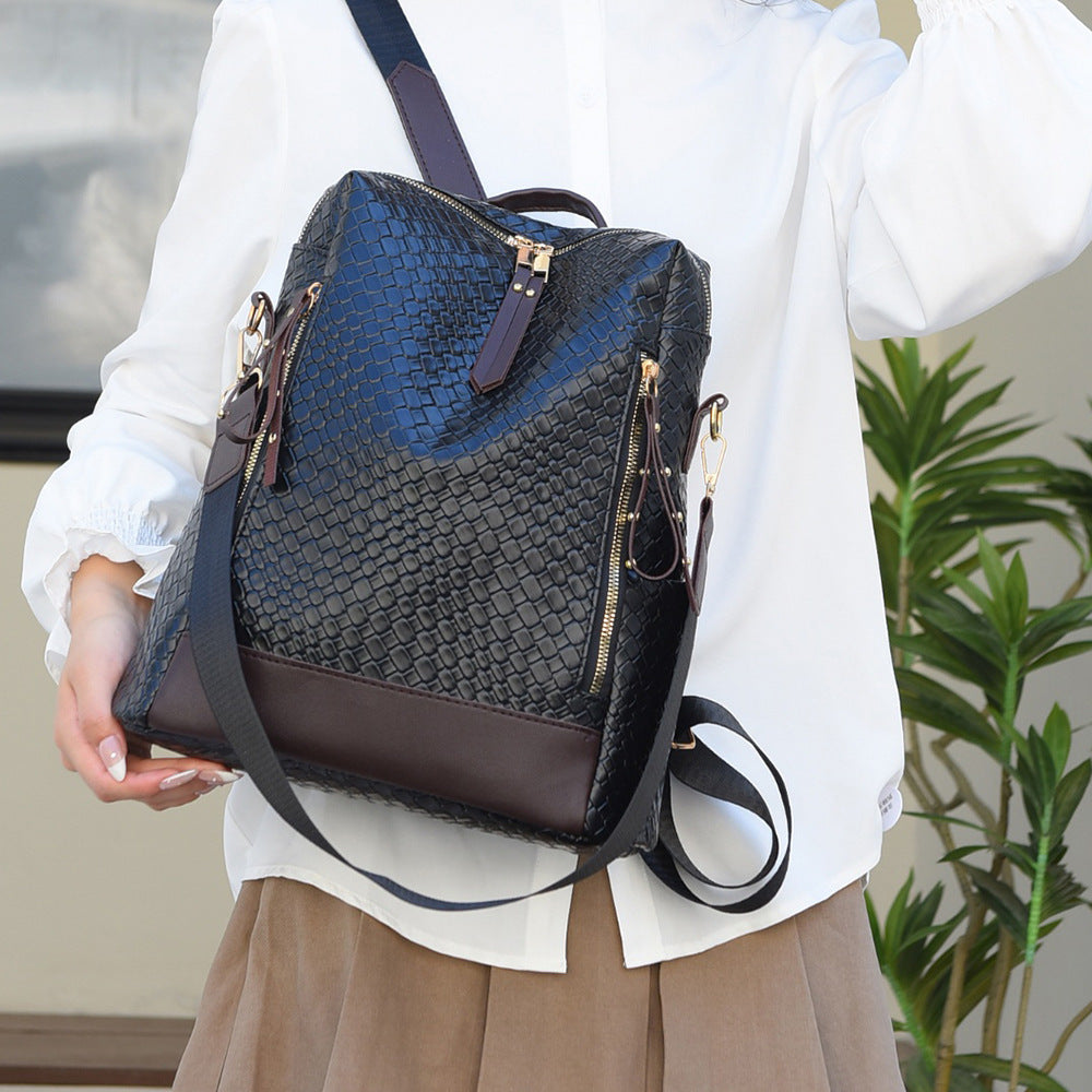 Damen eleganter Rucksack mit trendigem Schlangenleder-Design Nord Taschen