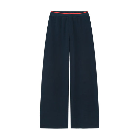 Damen Boxy-Rippstrick-Pullover mit Rundhalsausschnitt Nord Taschen