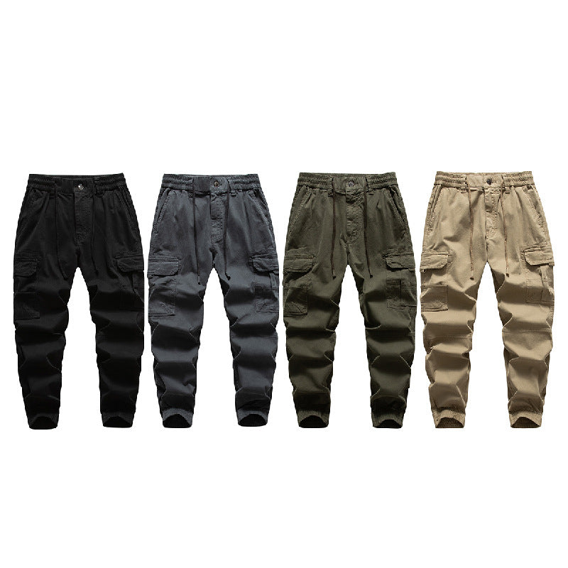 Herren Multifunktionale Cargo-Joggerhose mit Tunnelzugbund, Knieabnähern und Organizer-Taschen Nord Taschen