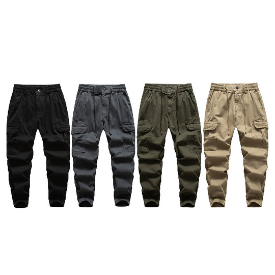 Herren Multifunktionale Cargo-Joggerhose mit Tunnelzugbund, Knieabnähern und Organizer-Taschen Nord Taschen